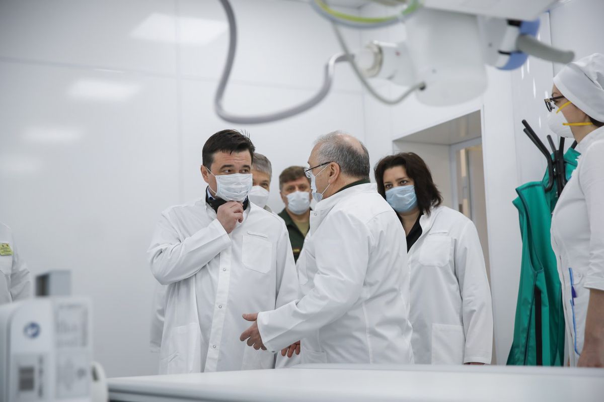 Андрей Воробьев губернатор московской области - Новый центр для больных коронавирусом открылся в Одинцове